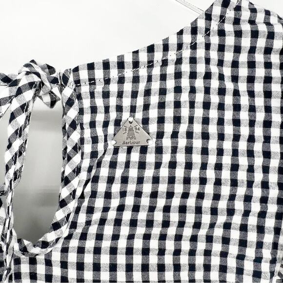 Barbour Thistle Gingham Ruffle Top 4 - Picture 4 of 6